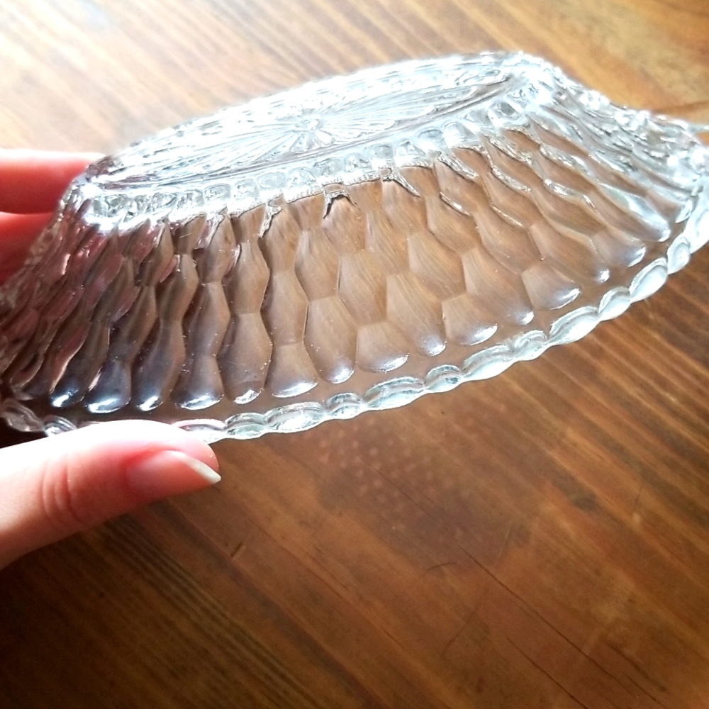 COPY 🇺🇦 Vintage Crystal Bowl with Handles New - Picture 6 of 7